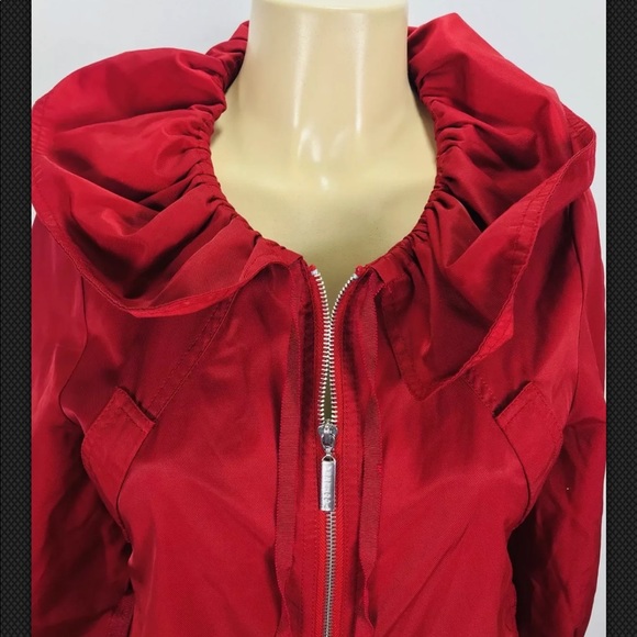 Vertigo Paris Trench Coat Raglan Drawstring Collar - Picture 5 of 7